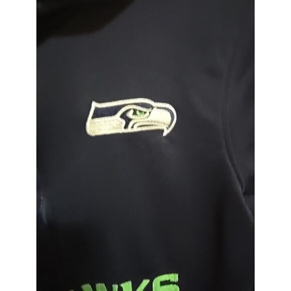 Seahawks Half Zip Pullover Sweatshirt Youth Large Kids Boys Football Team Appar - Picture 5 of 16